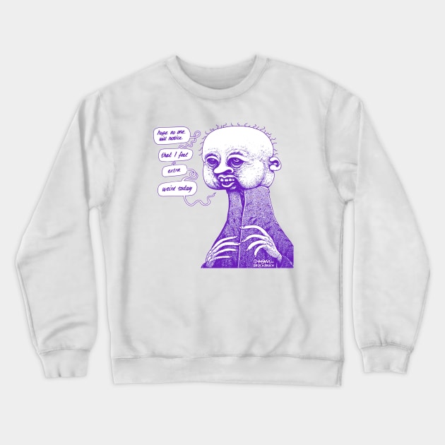 Extra Weird Crewneck Sweatshirt by tom af brockbrock